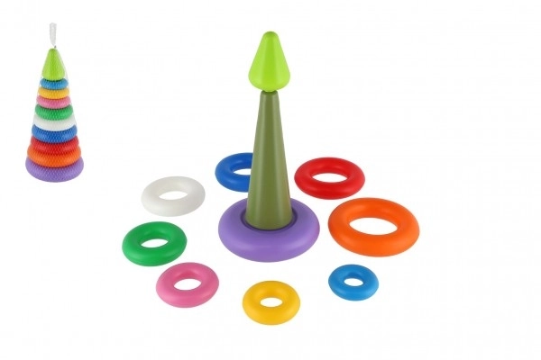 Pyramidensteckspiel mit Ringen