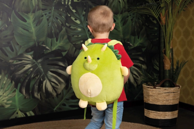 Gemütlicher noxxiez Dinosaurier 2-in-1 Plüschrucksack