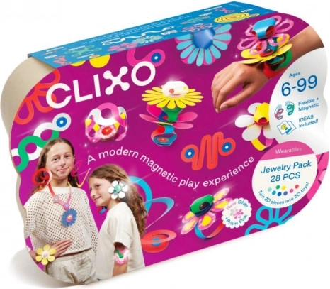 Clixo Schmuckpackung Kreatives Set Bauklötze für Schmuckherstellung - 28 Stück