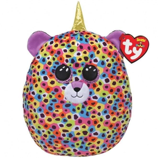 Kuscheltier TY Squish-a-Boss Leopard mit Horn