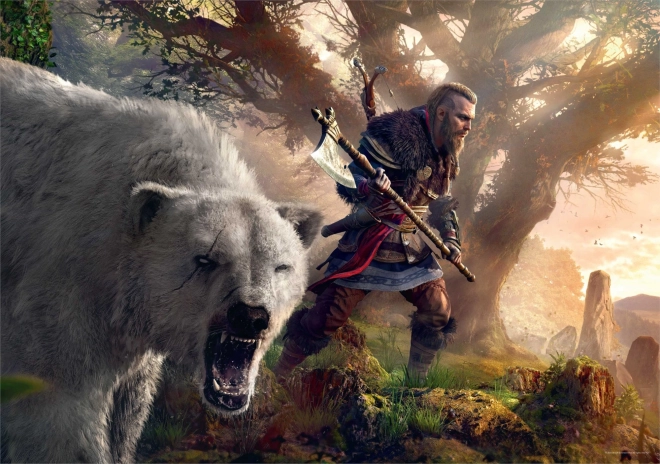 Puzzle Assassins Creed Valhalla - Eivor und Polarbär