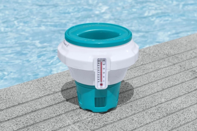 Schwimmdosierer für Poolchemie mit Thermometer von Bestway