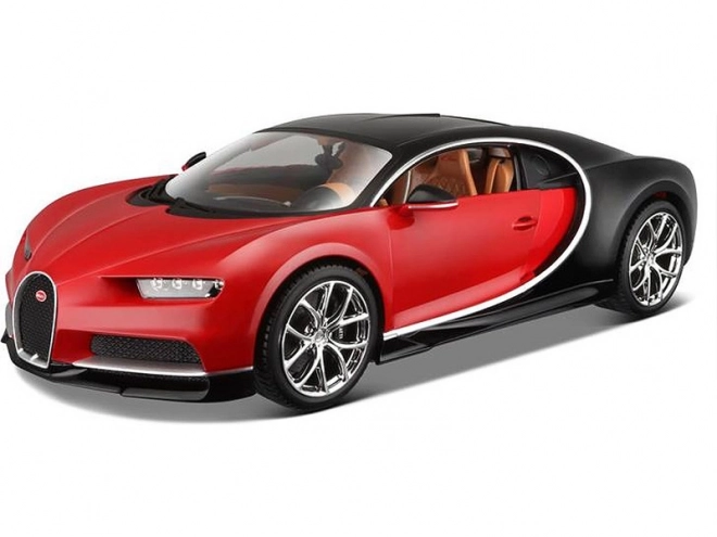 Bburago Bugatti Chiron Modellauto schwarz/rot