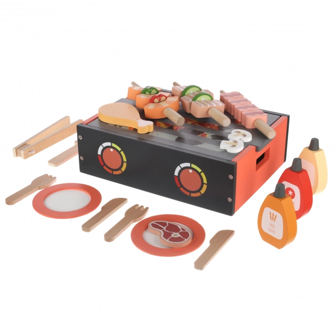 Holz BBQ Grill Set für Kinder