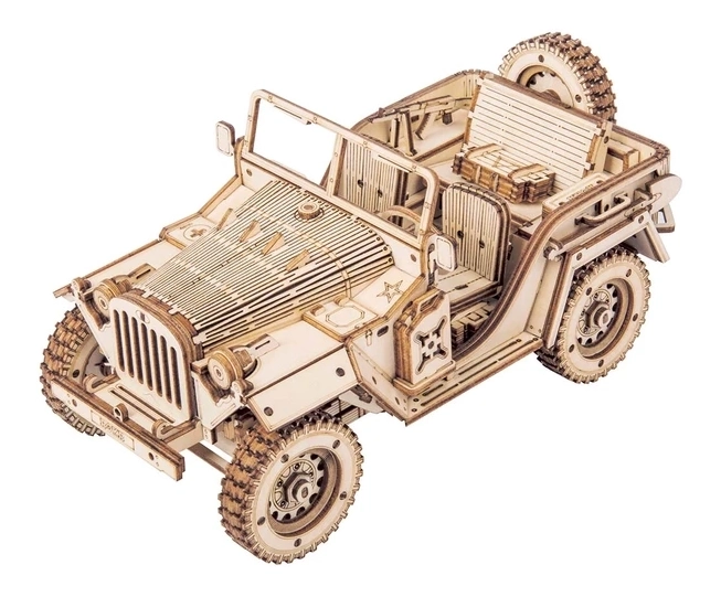 3D Holzpuzzle Militärjeep von ROBOTIME ROKR