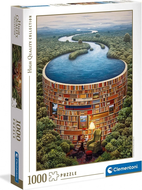 Clementoni Puzzle Bücher-Staudamm 1000 Teile