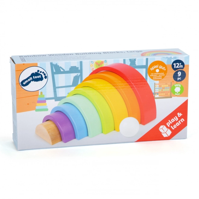 Motorik-Regenbogen aus Holz für Kleinkinder von Small Foot