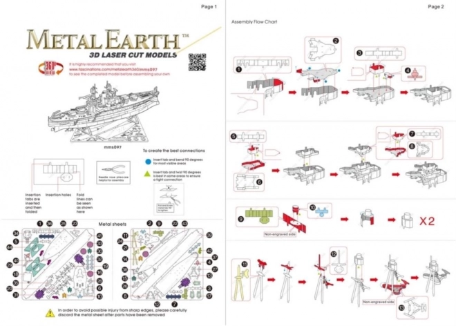 Metal Earth 3D-Puzzle USS Arizona