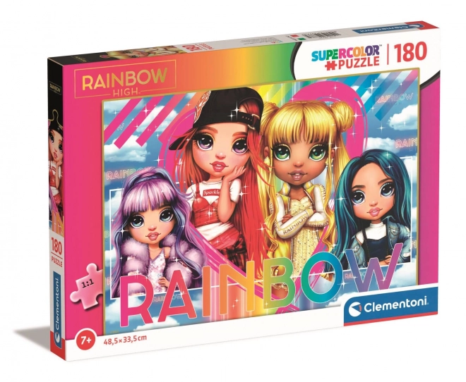 CLEMENTONI Puzzle Rainbow High: Violet, Ruby, Sunny und Skyler 180 Teile