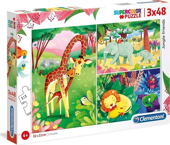 Dschungel-Freunde Puzzle Set für Kinder