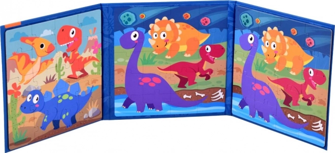 Magnetische Puzzle Dinozaur Buch