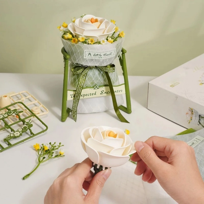 3D-Puzzle Weiße Kamelie