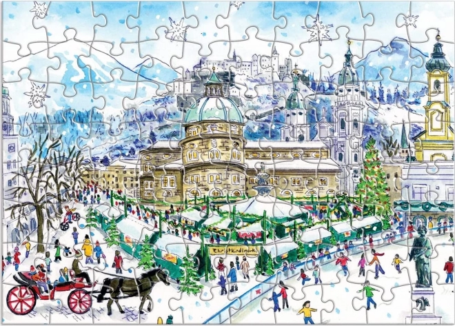 Galison Puzzle Adventskalender: 12 Weihnachtstage Puzzle