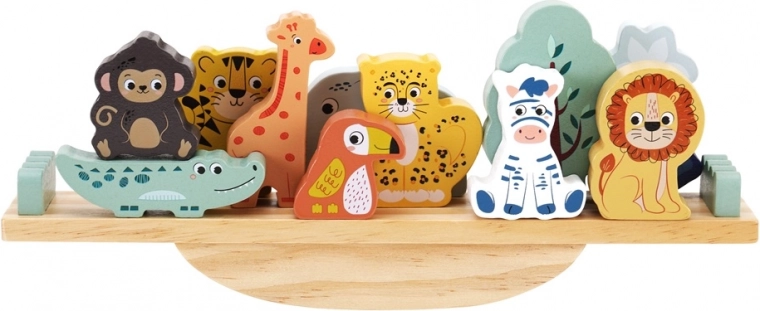 Niedliche Safari-Tiere in leuchtenden Farben