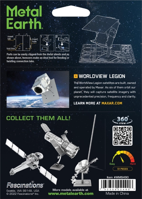 Metal Earth 3D Puzzle Weltansicht Legion