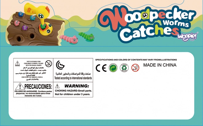 Magnetisches Geschicklichkeitsspiel Fangen Sie den Wurm mit WOOPIE