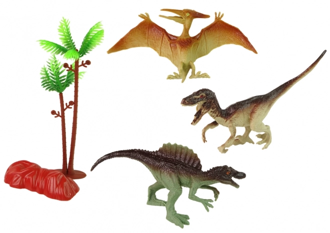 Dinosaurier Figuren Set mit Zubehör 8-teilig