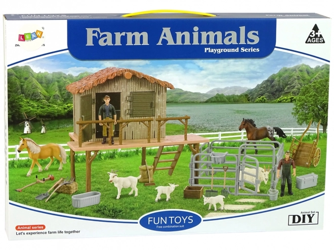 DIY Bauernhof Set mit Tieren und Pferd