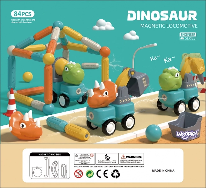 Magnetische Konstruktionsspielzeug Dinosaurier Set