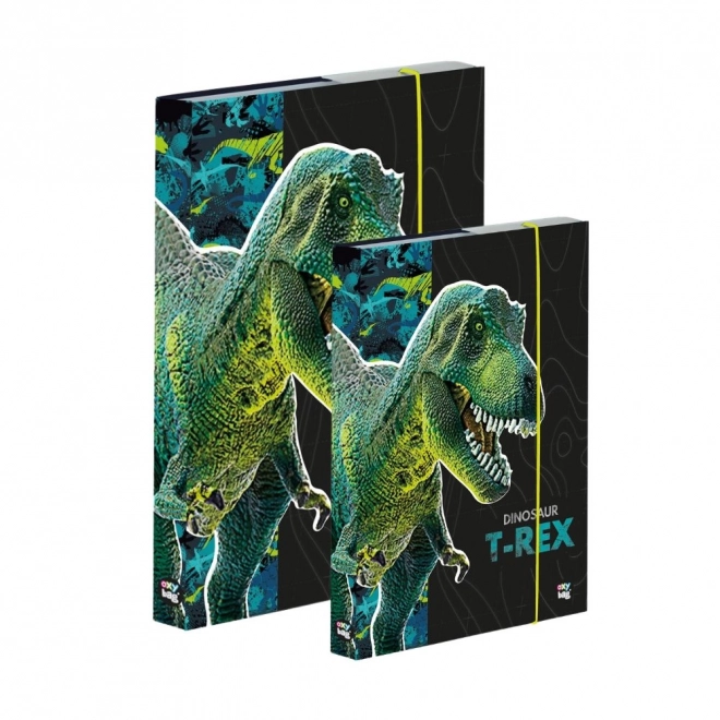 Premium-Schulheftboxe im Dinosaurier-Design