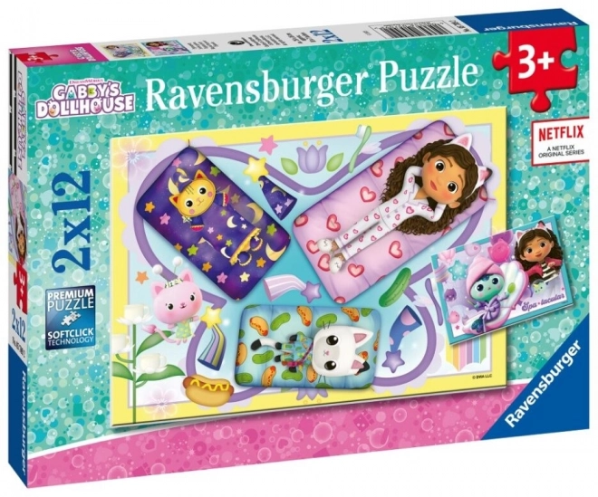 Ravensburger Kinderpuzzle Katis Katzenhaus 2x12 Teile