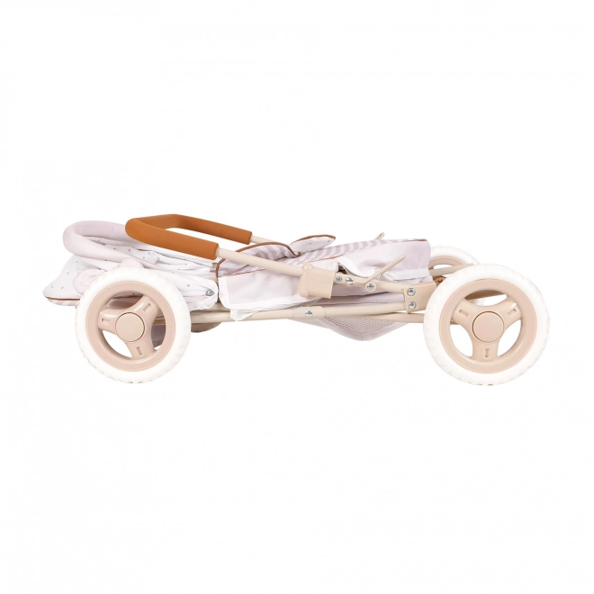 Klappbarer Puppenwagen mit Sonnenschirm und Tasche Verona 60 cm