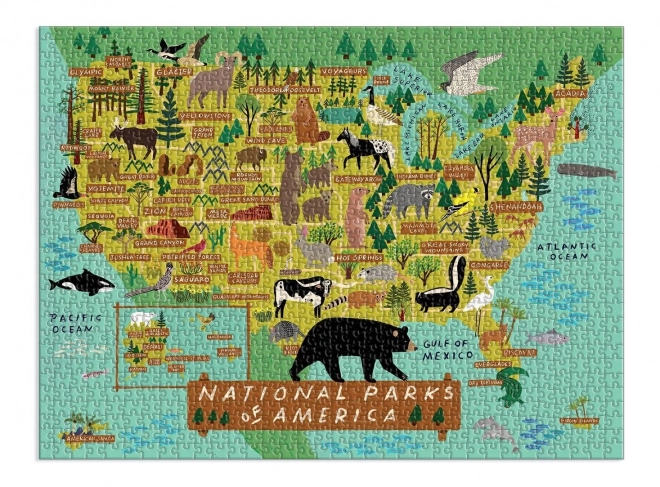 Puzzle Amerikanische Nationalparks 1000 Teile