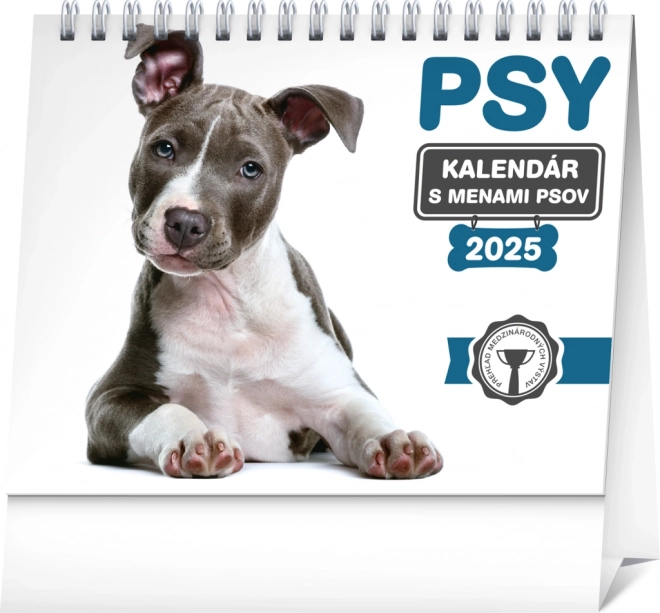 Stilvoller Tischkalender Hunde 2025