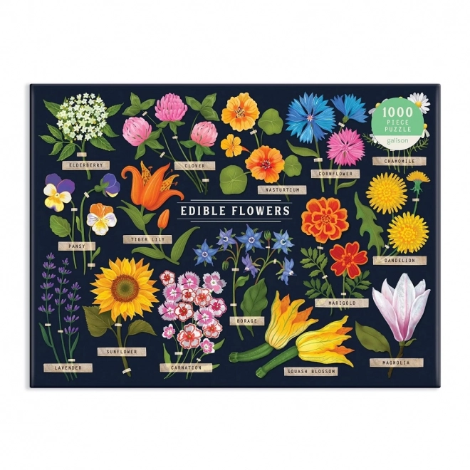 Galison Puzzle Essbare Blumen 1000 Teile