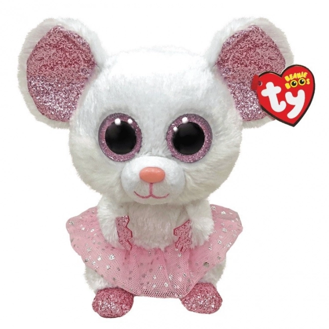 Maskottchen Ty, weiße Ballerina - Nina 24 cm