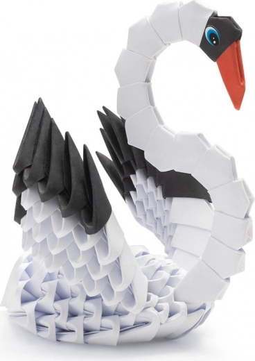 Elegante 3D-Dekoration Schwan