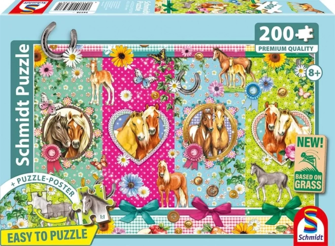 Schmidt Puzzle Pferdefreude 200 Teile