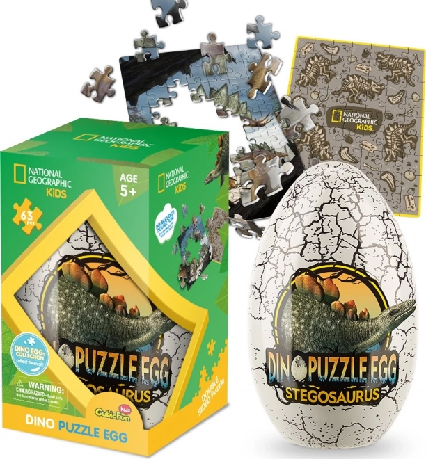 National Geographic Stegosaurus Puzzle Ei von CubicFun