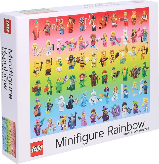 Puzzlespiel LEGO Regenbogen Minifiguren 1000 Teile