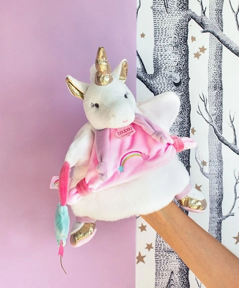 Pädagogische Handpuppe Einhorn 25 cm