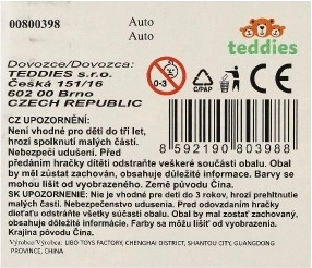 Überraschungskugel mit Plastikauto 5 cm Rückzug
