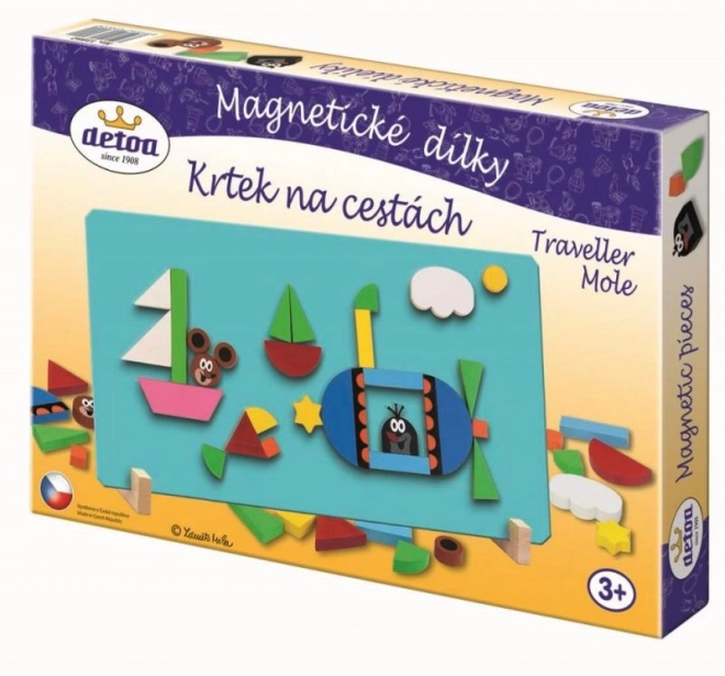 Krtek Magnetische Holzspielteile - Auf Reisen