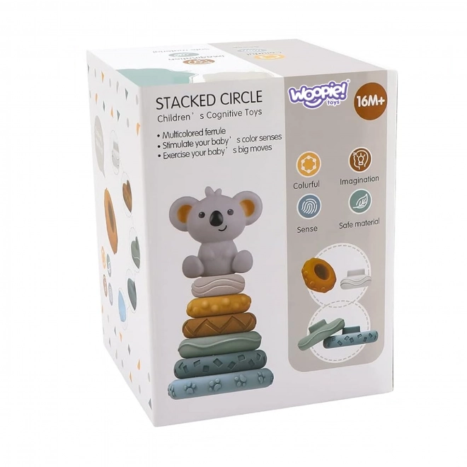 Woopie Baby Lernpyramide Koala 2-in-1 Beißring