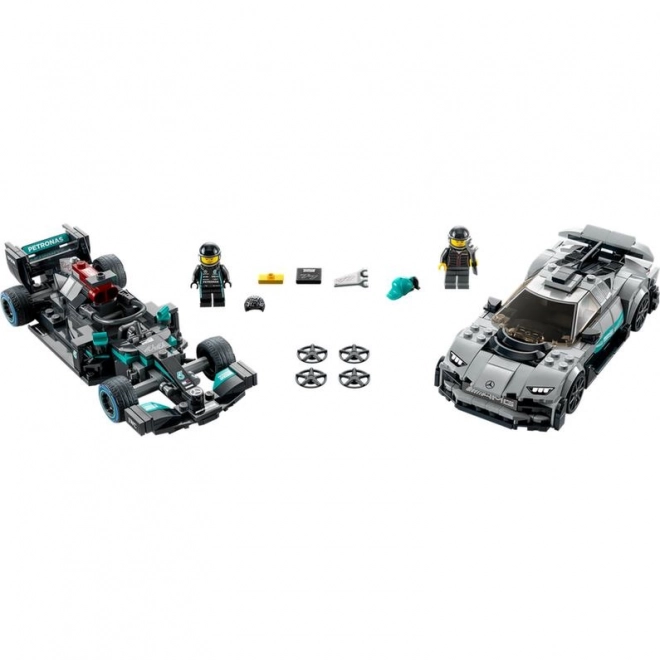 Lego Speed Champions Mercedes-AMG F1 W12 E Performance und Mercedes-AMG ONE Baukasten