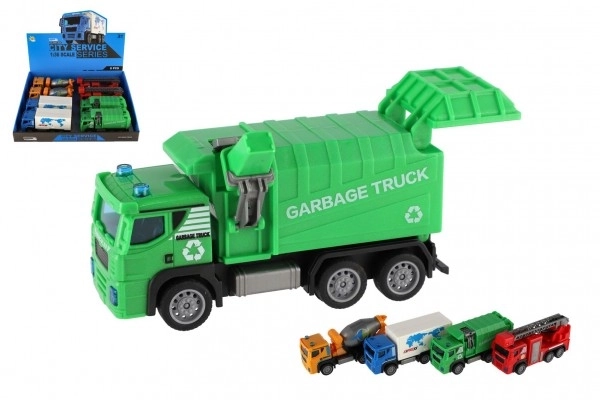 Rückzugs-Lastwagen Spielzeug 15cm 4 Modelle