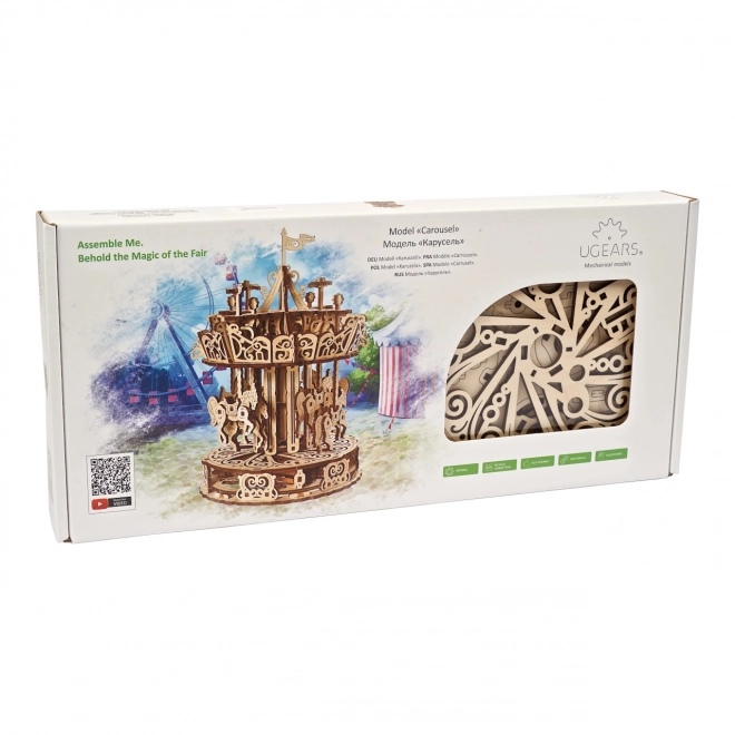 Ugears 3D-Karussell-Puzzle