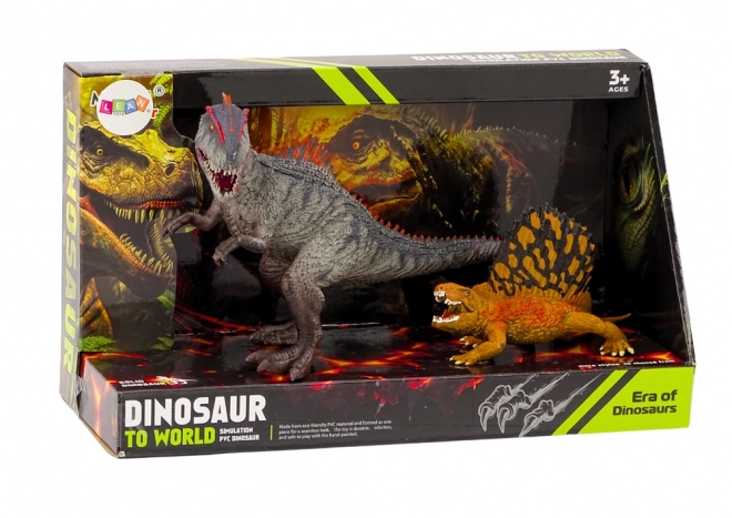 Dinosaurier Figuren Dimetrodon und Allosaurus Set
