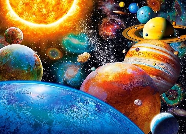 Planeten und ihre Monde Puzzle 300 Teile