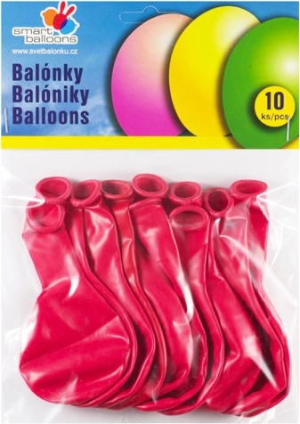 Rote Luftballons, aufblasbar 26 cm – Set mit 10 Stück