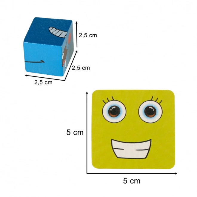 Lernspiel Emotionen Holzbausteine