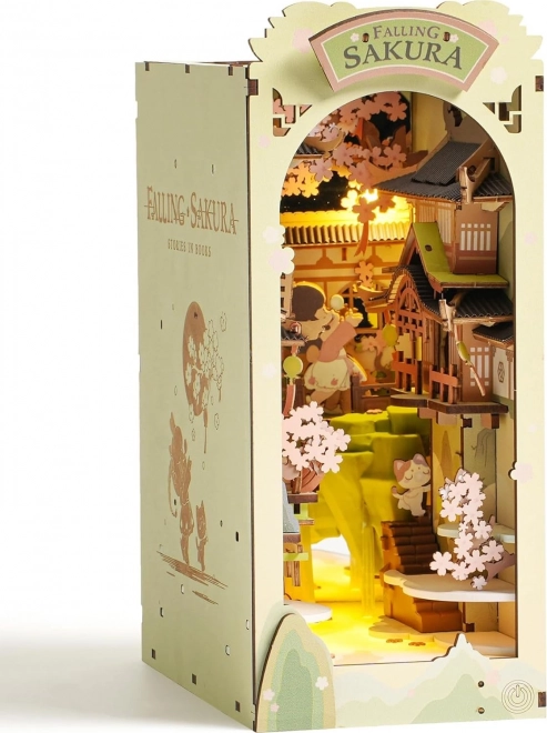 3D-Puzzle Buchstütze 'Falling Sakura'