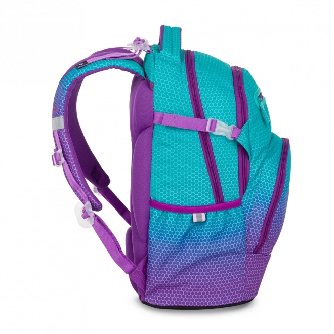 Schulrucksack OXY Ombre Blau - Pink
