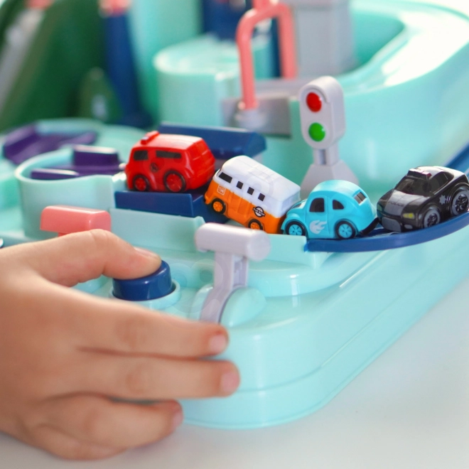 Interaktiver Autospielplatz Abenteuerfahrt