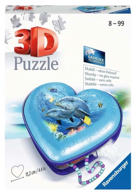 3D-Puzzle Herzdose Unterwasserwelt