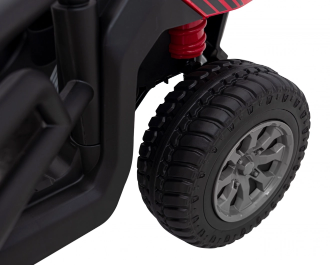 Auto Pick-Up Speed 900 pro Kinder rot + Antrieb 4x4 + bewegliche Pumpe + Gepäckraum + Fernbedienung + Schaufel + LED Audio
